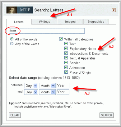 advanced search box